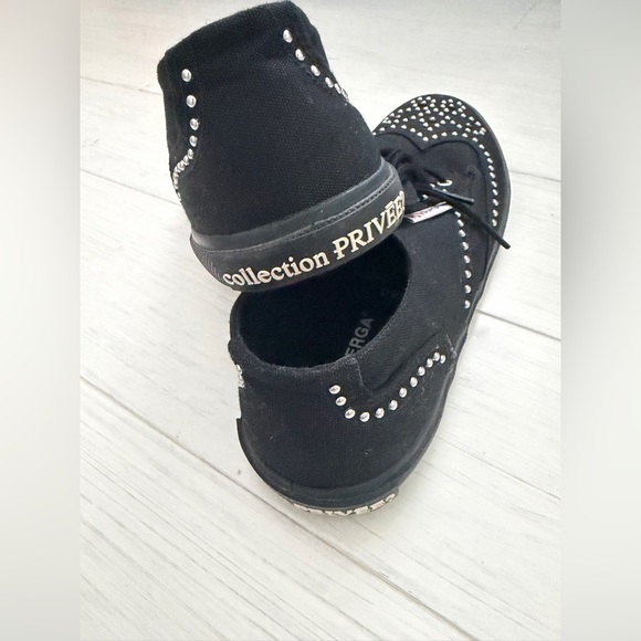 Superga Black Studded Canvas Derby Sneakers - Picture 5 of 5